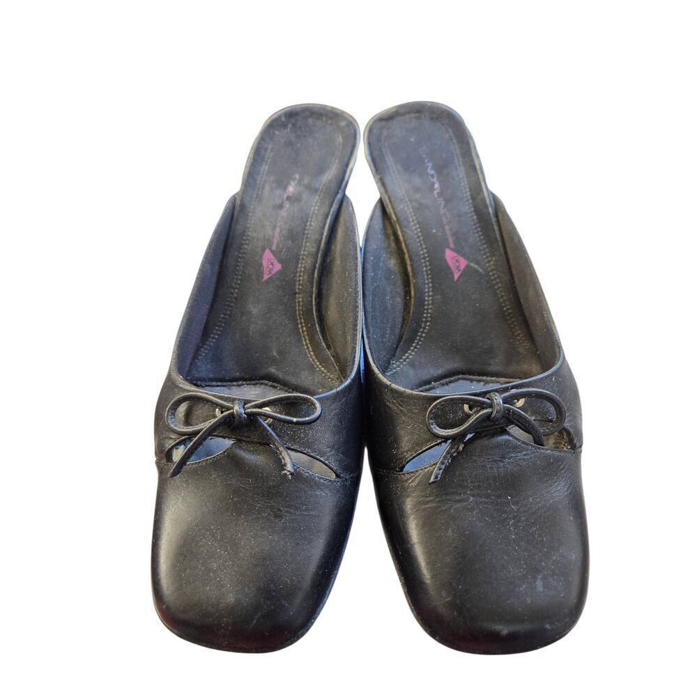 Bandolino Bambinaf Vintage Women's Size 6.5M Black Mule Heel